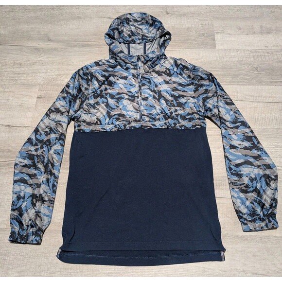 Under Armour Jacket Camo 1/2 Zip Pullover Lightweight Run Jog Men's Size Medium - Picture 1 of 8